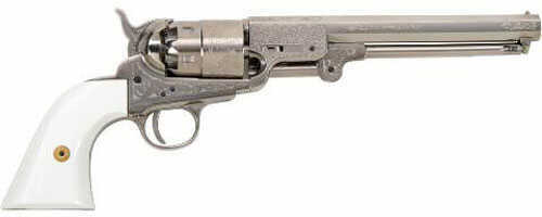 Traditions 1851 Navy Revolver 44 Cal. 7.375" Engraved Nickel